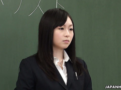 Nozomi Hazuki die angehende Lehrerin wird Finger durch Ihre freche Ohrstecker